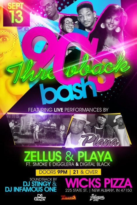 90's Throwback Party featuring Zellus