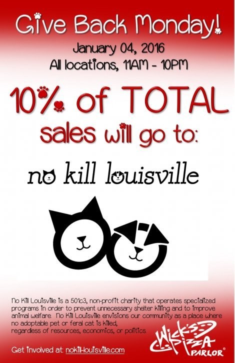 Give Back Monday - No Kill Louisville