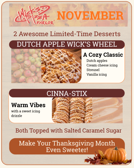 November Flavors of the Month!