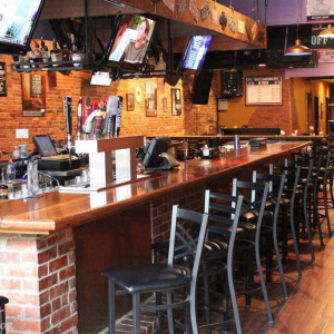 Wick's Pizza in New Albany Pub, view from Parlor hallway