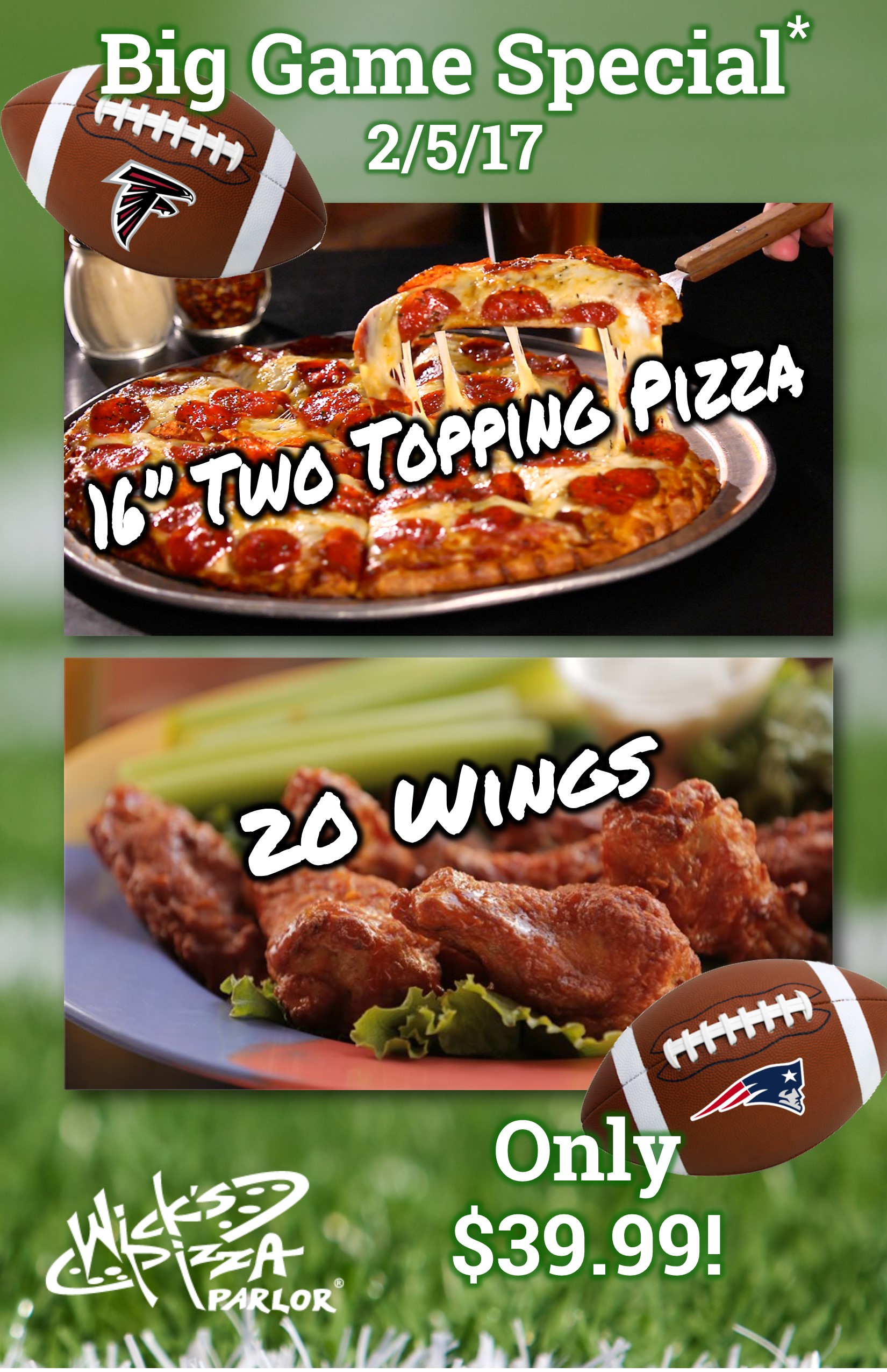 Wicks pizza coupons